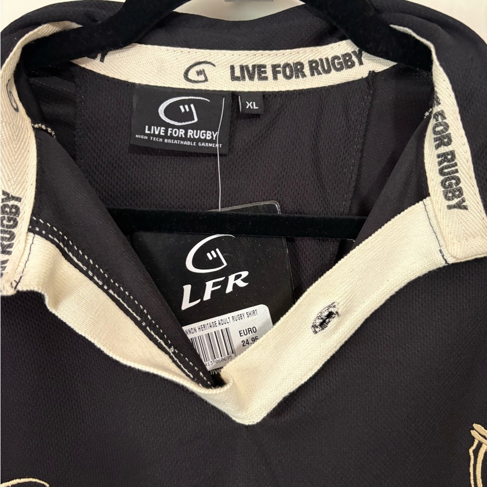 Live For Rugby (LFR) Men's Black Rugby Shirt - Picture 7 of 9